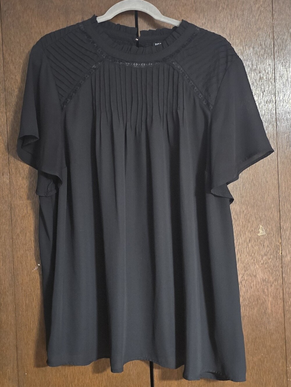 Torrid Short Sleeve High Neck Blouse